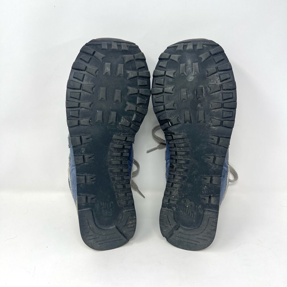 New Balance 574 Classic Blue Suede Mesh Grey Accents Sneakers Mens Size 10 - Picture 6 of 7